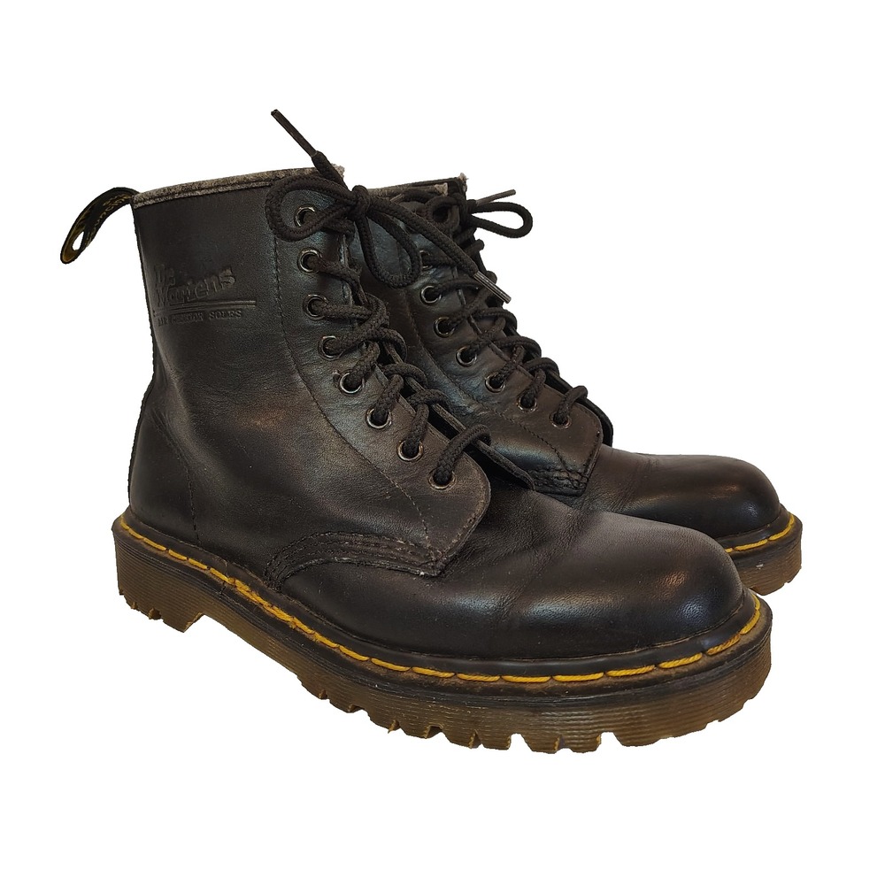 Dr. Martens Women's 1460 Lace Up Black Leather Grunge Combat Boots SZ 7